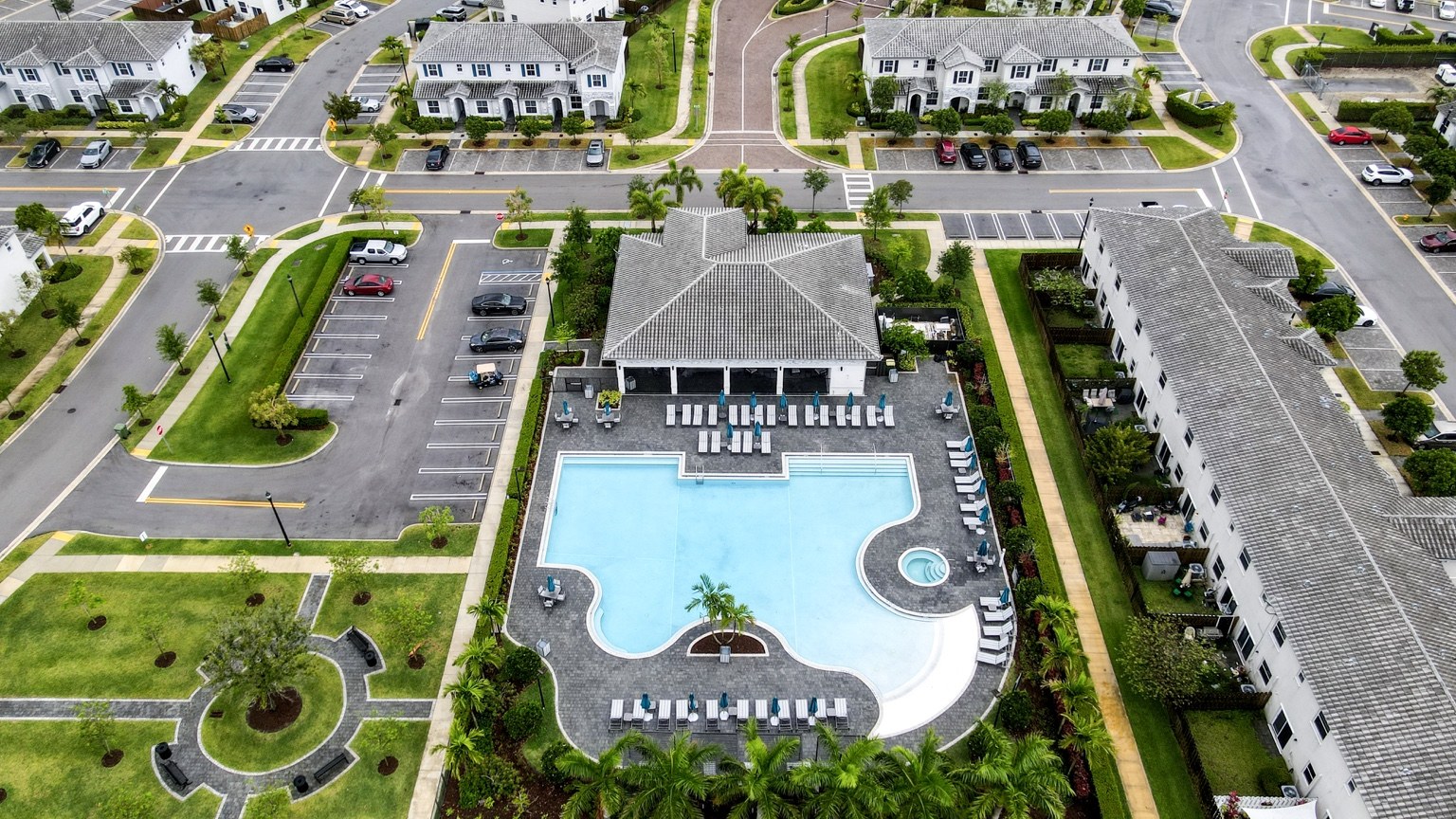Homestead residential community with pool